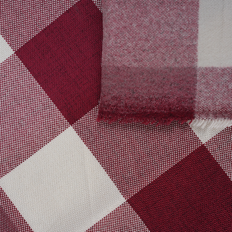 10*10 Plaid Polyester Linen na Tela