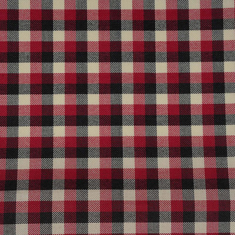 1*1 Plaid Polyester Linen na Tela